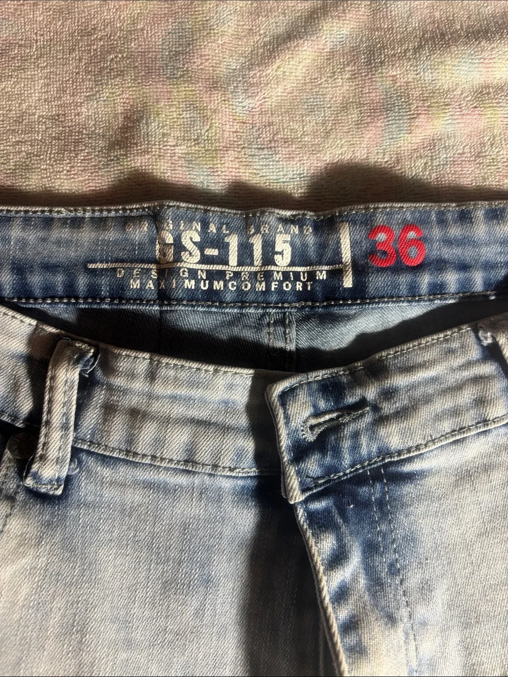 Men's Light Blue Distressed Denim Jean Shorts